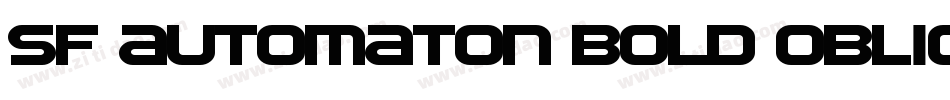 SF Automaton Bold Oblique字体转换